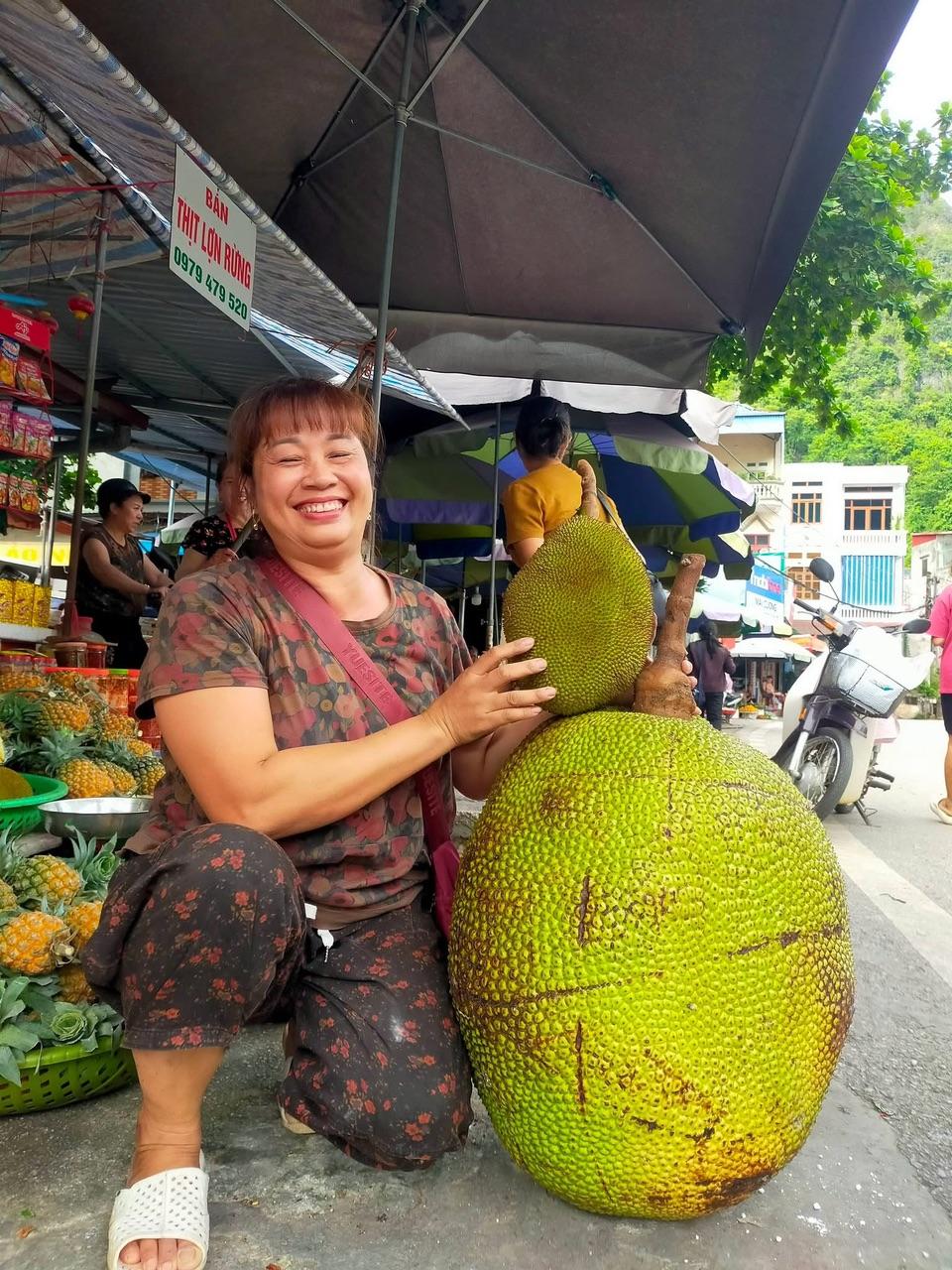 Quả mít nặng 53kg ở Lạng Sơn từng gây xôn xao mạng xã hội. (Ảnh: Facebook Lan Lưu)