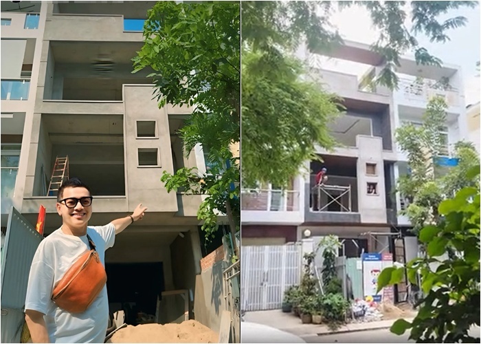 Toàn cảnh biệt thự mặt tiền, 4 tầng của Quang Minh xây tặng vợ ở TP.HCM