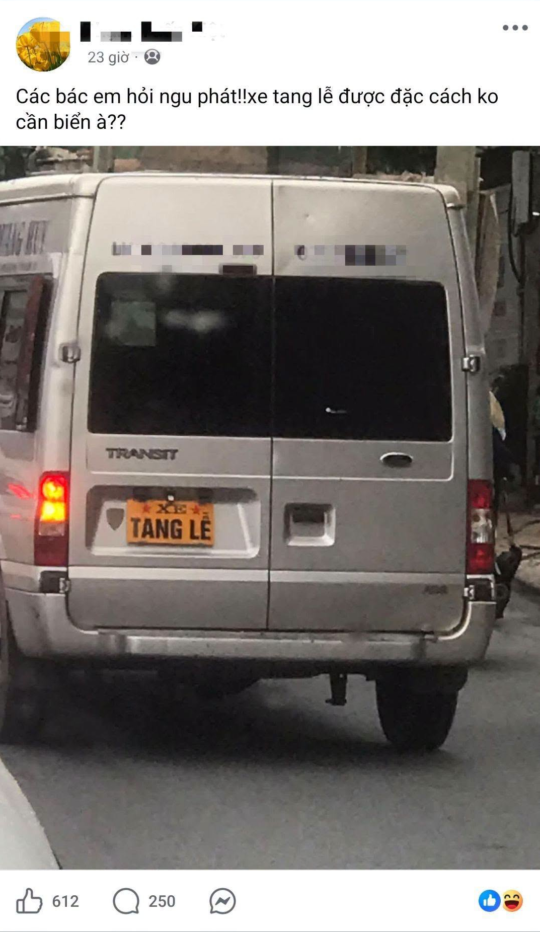 Hình ảnh chiếc xe lan truyền trên mạng xã hội.