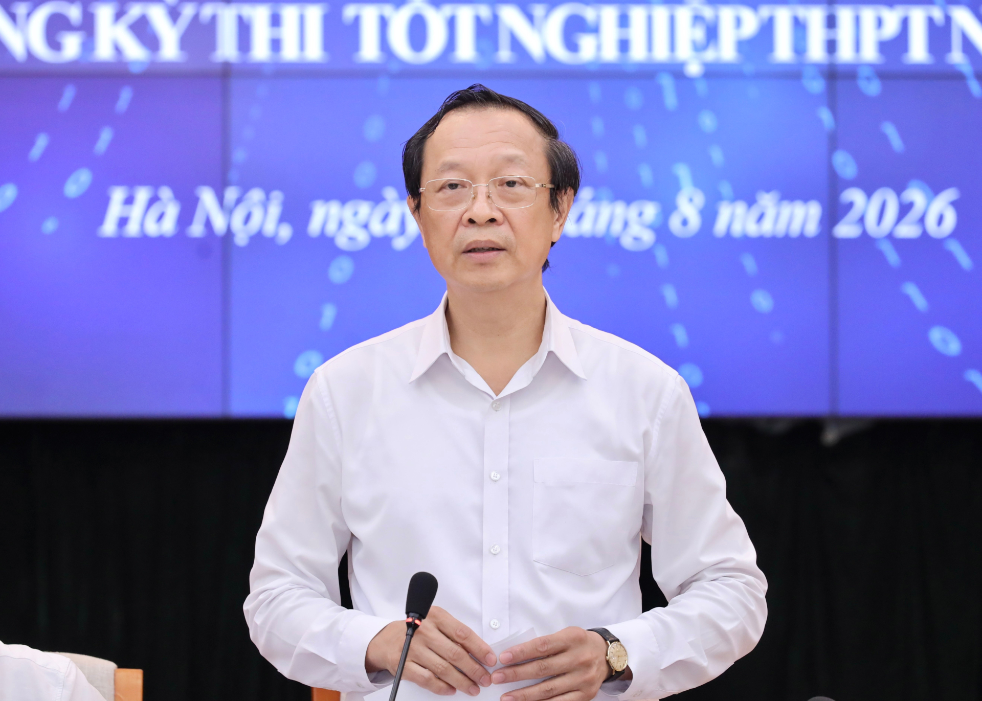 Ông Phạm Ngọc Thưởng - Thứ trưởng Thường trực Bộ GD&ĐT, Trưởng Ban chỉ đạo cấp Quốc gia kỳ thi tốt nghiệp THPT năm 2026- Ảnh: VTC News