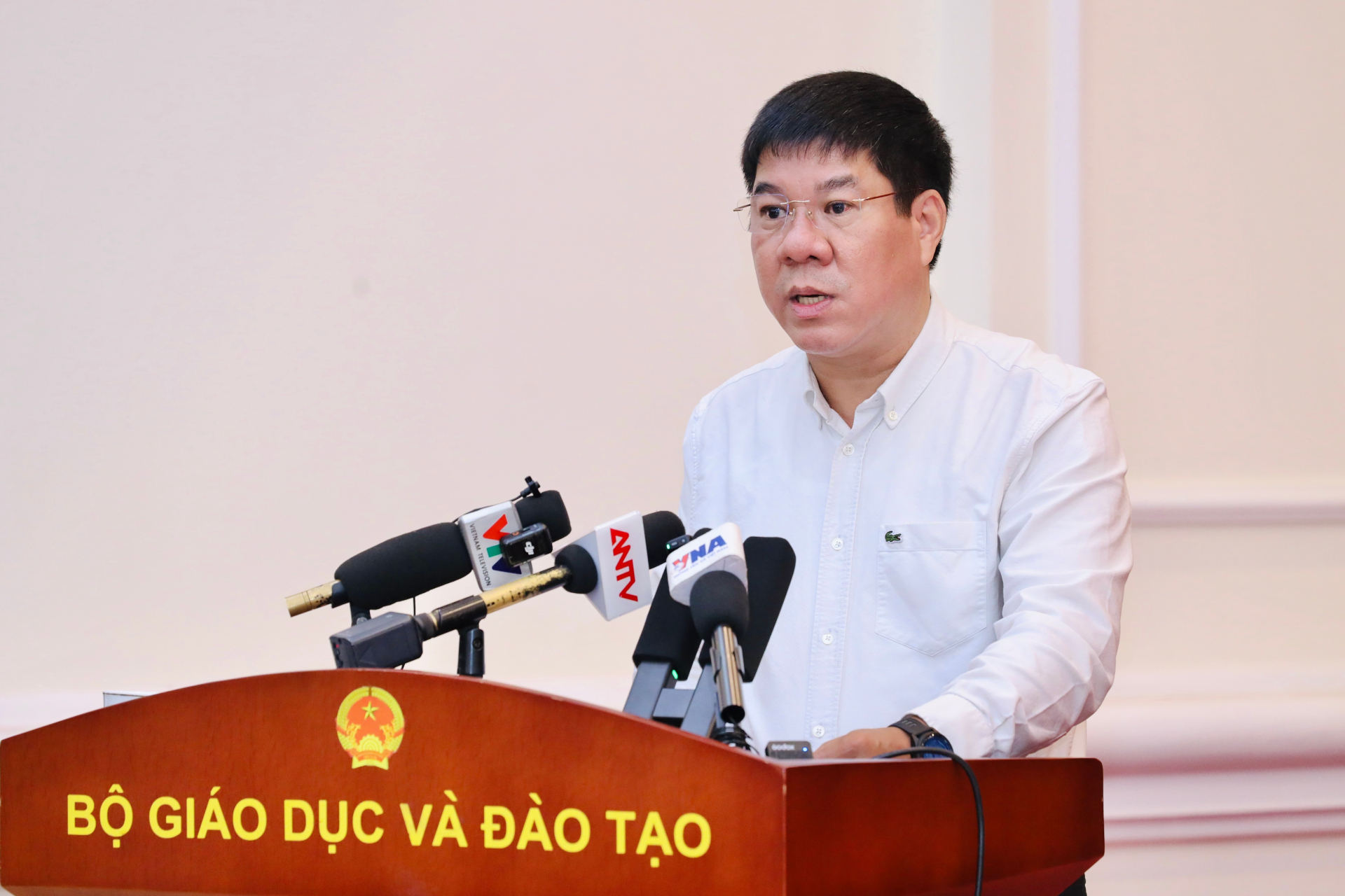 GS.TS Huỳnh Văn Chương - Cục trưởng Cục Quản lí chất lượng, Bộ GD&ĐT - Ảnh: Tiền Phong
