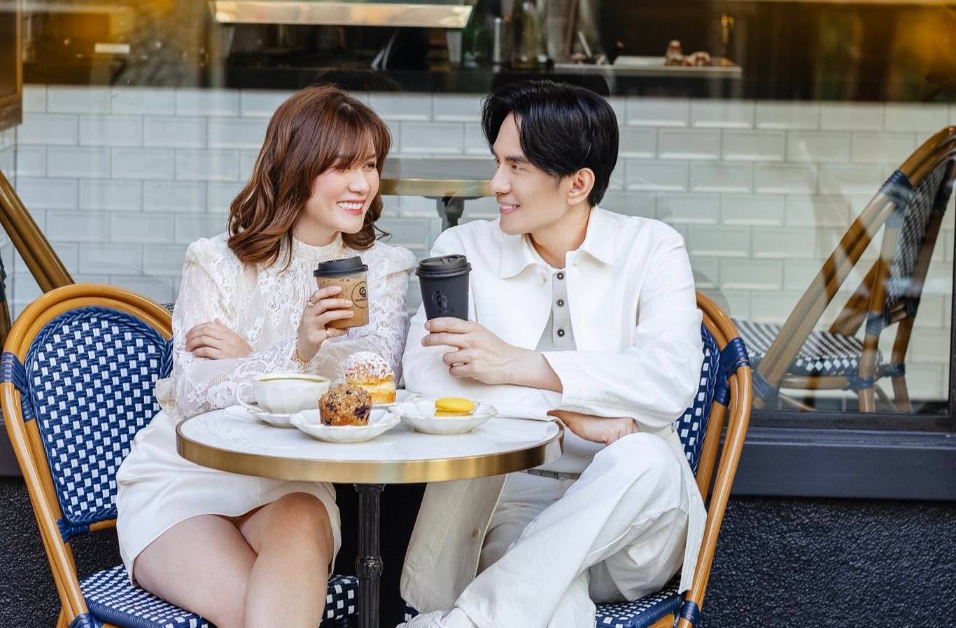 Đan Trường và vợ cũ.