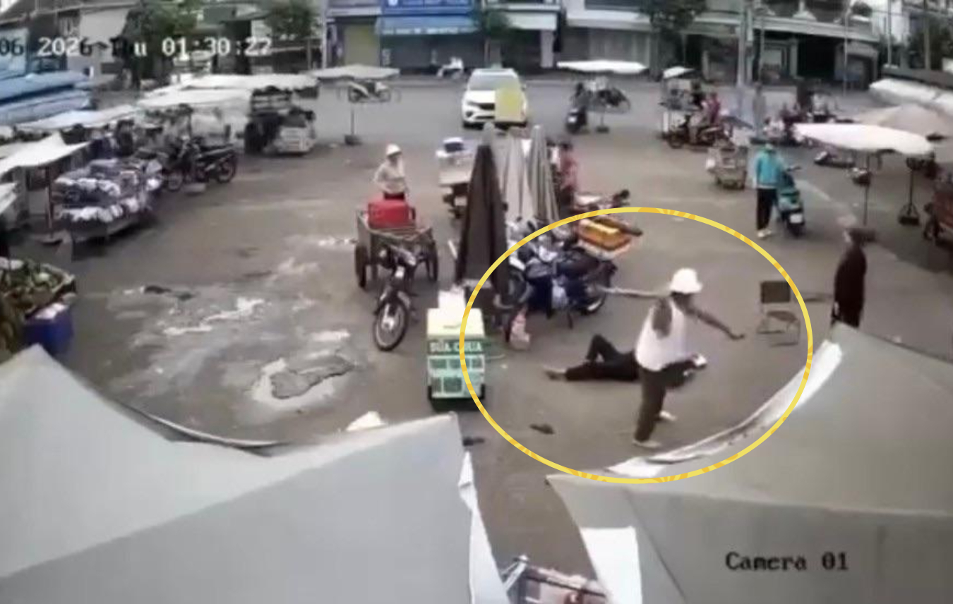 Hiện trường vụ việc. (Ảnh: Cắt từ clip)