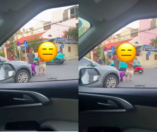 Hình ảnh gây xôn xao dư luận. (Ảnh cắt từ clip)