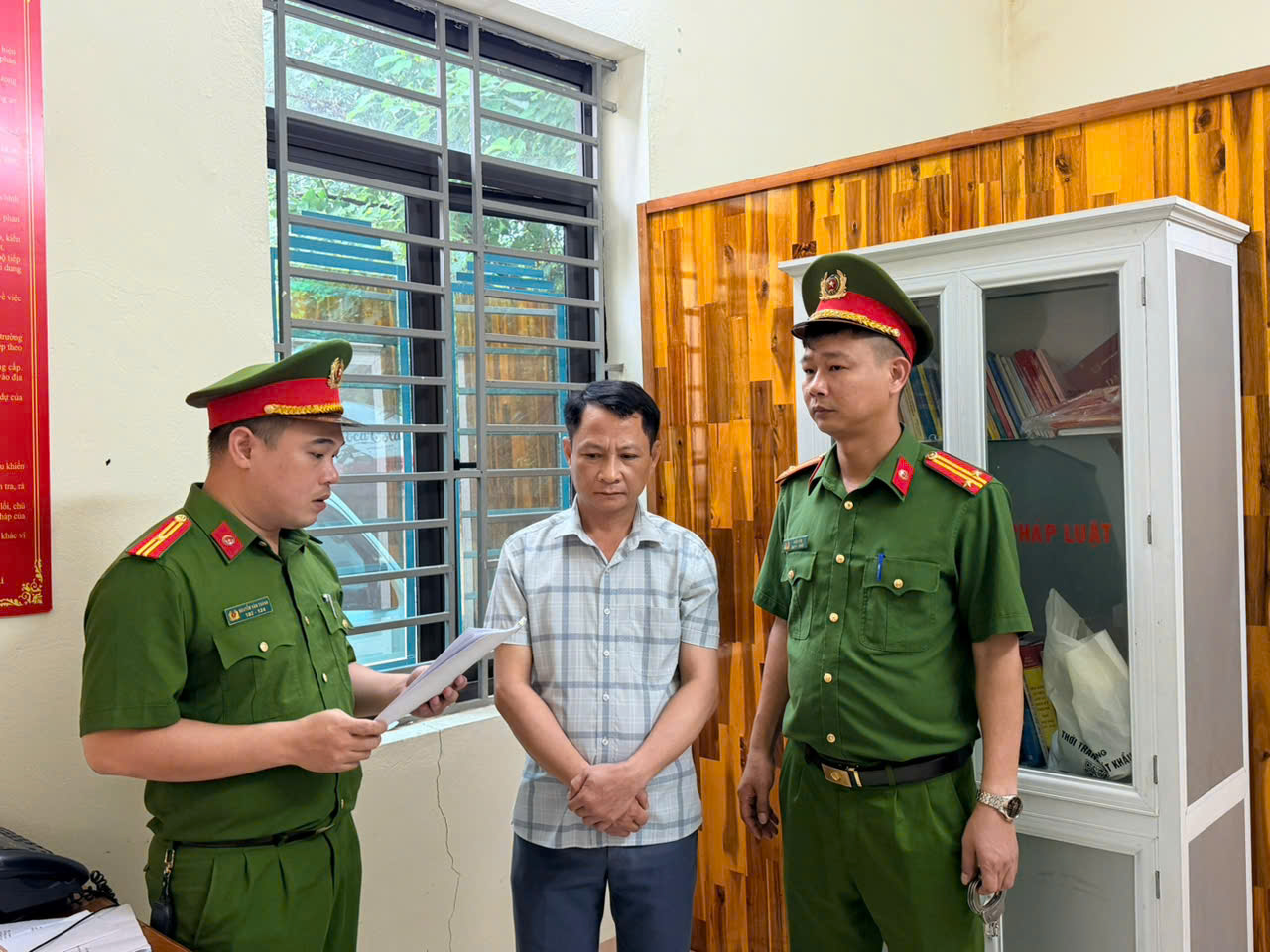 Bị can Sái Văn Thường - Ảnh: Công an Phú Thọ