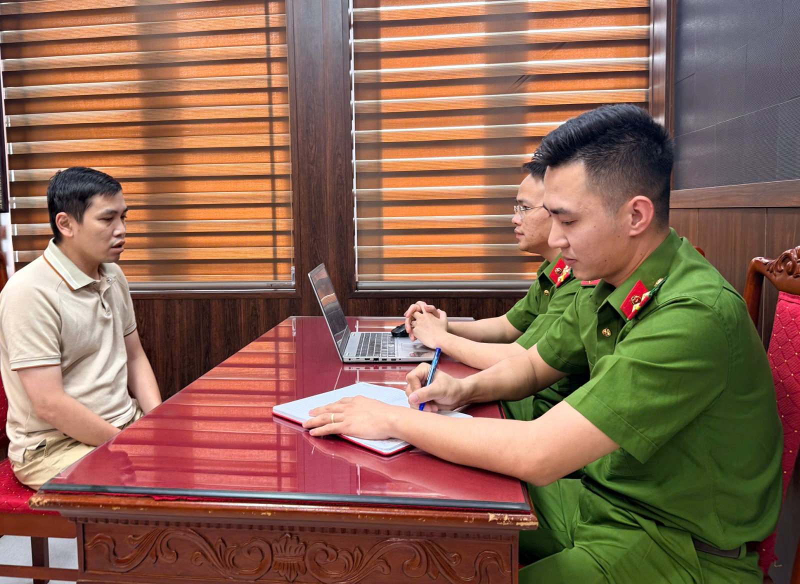 Đối tượng Võ Đại Trường Lâm - Ảnh: Công an Thanh Hóa