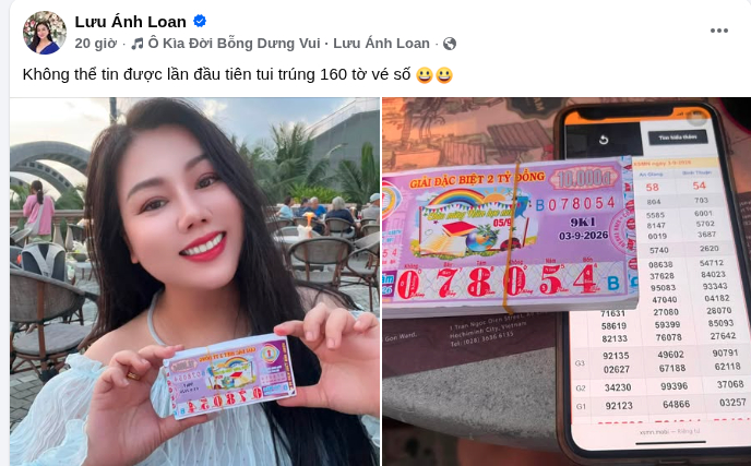 Chia sẻ của Lưu Ánh Loan.