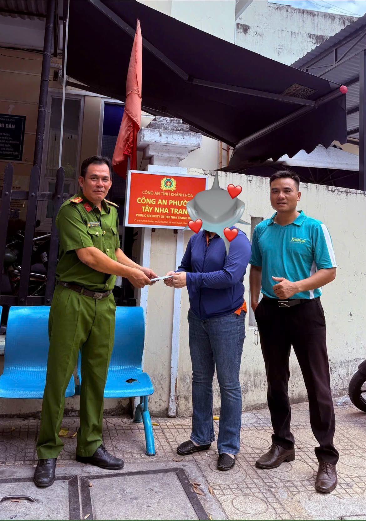 Chị Q. vui mừng vì nhận lai được tài sản.