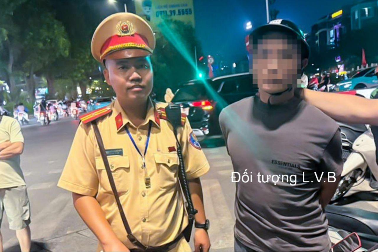 Đối tượng L.V.B- Ảnh: Phòng CSGT