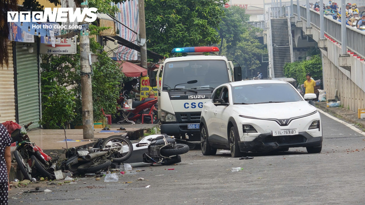 Hiện trường vụ việc sáng 19/9. (Ảnh: VTC News)