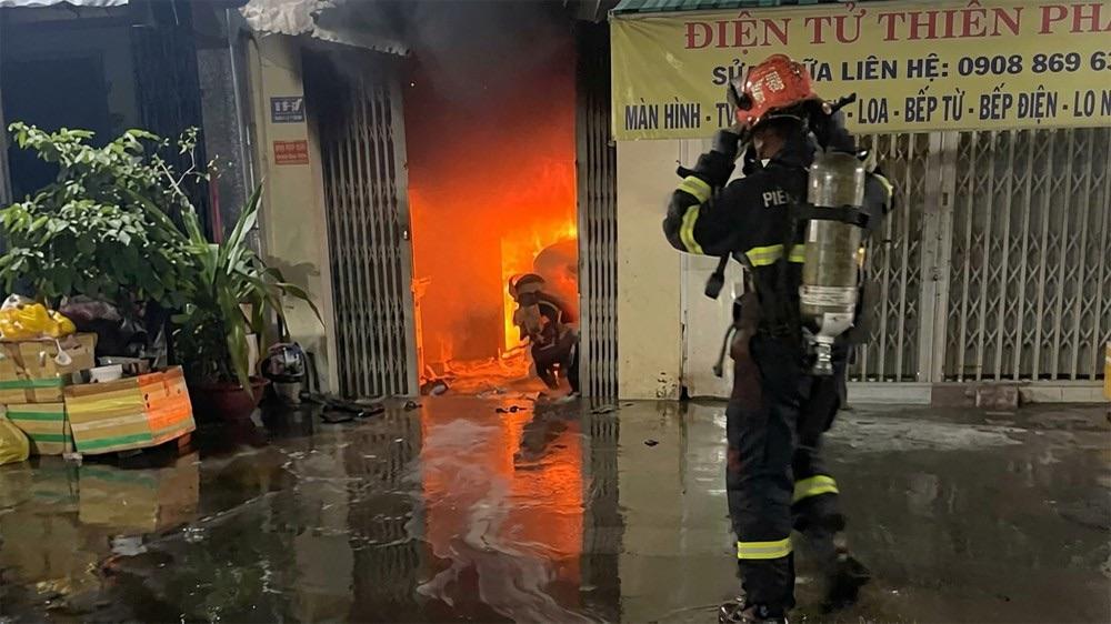 Ngôi nhà nơi xảy ra hỏa hoạn. (Ảnh: Kiến Văn/Sài Gòn Giải Phóng)