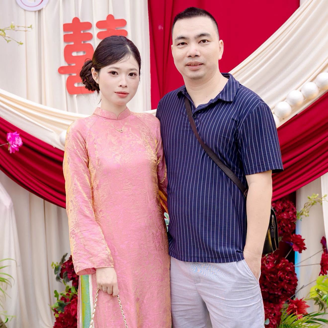 Anh Dũng và bà xã.