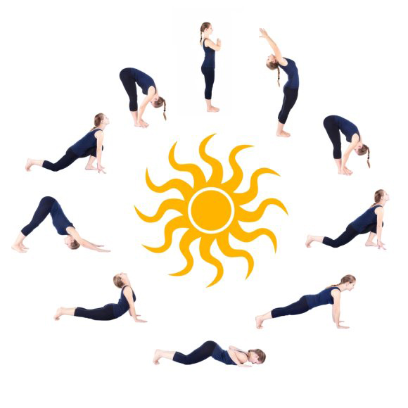 Động tác yoga “chào mặt trời” là bài tập được sử dụng khá phổ biến với phụ nữ Ấn.