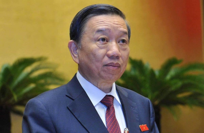 Đại tướng Tô Lâm, Bộ trưởng Công an. Ảnh: VnExpress