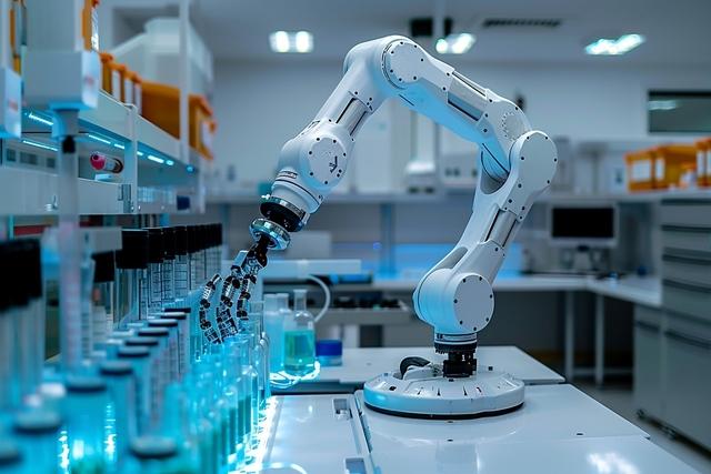 Ảnh minh họa cánh tay robot trong hệ thống tự động hóa; đây không phải thiết bị hoặc thí nghiệm của nhóm nghiên cứu GS.TS Huỳnh Thị Thanh Bình. Ảnh: Youn Seung Jin/Pexels.