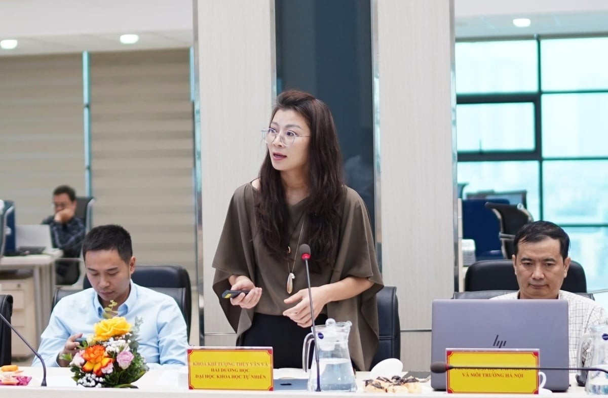 PGS.TS Nguyễn Ý Như trình bày về bài toán thiếu dữ liệu thượng nguồn tại hội thảo tháng 3/2026.