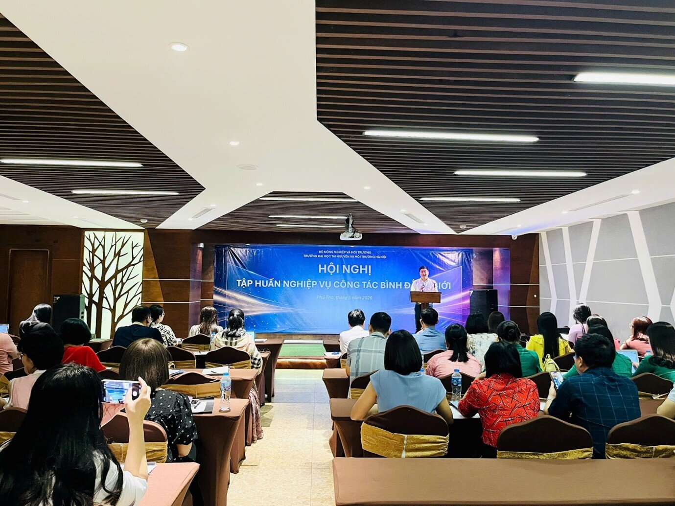 Hội nghị tập huấn về lồng ghép giới trong quản lý rủi ro thiên tai tại Phú Thọ, ngày 22/5/2026. Ảnh: Văn phòng Cục Khí tượng Thủy văn.