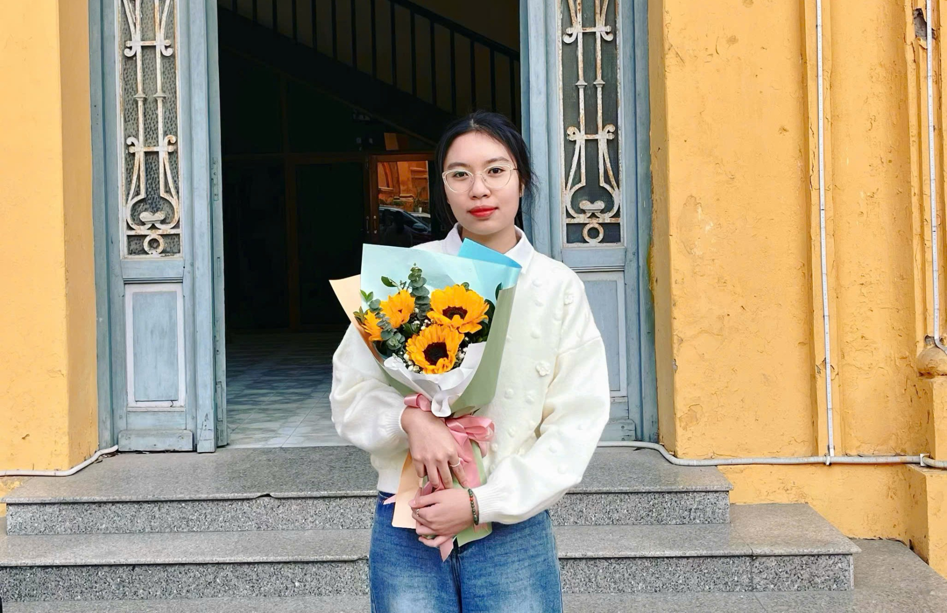 Vũ Thị Thanh Nhàn khi học ngành Hóa dược tại Trường Đại học Khoa học Tự nhiên, ĐHQGHN. Hiện cô là nghiên cứu sinh tiến sĩ tại NUS. Ảnh: Trường Đại học Khoa học Tự nhiên, ĐHQGHN.