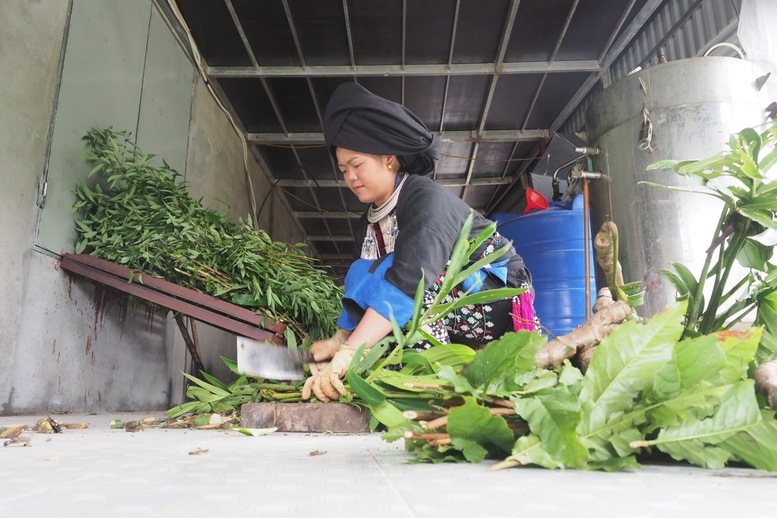 Phụ nữ tại Lai Châu tham gia phát triển kinh tế từ các nguồn lực và sản phẩm tại địa phương. Ảnh: VGP/Tuấn Anh.