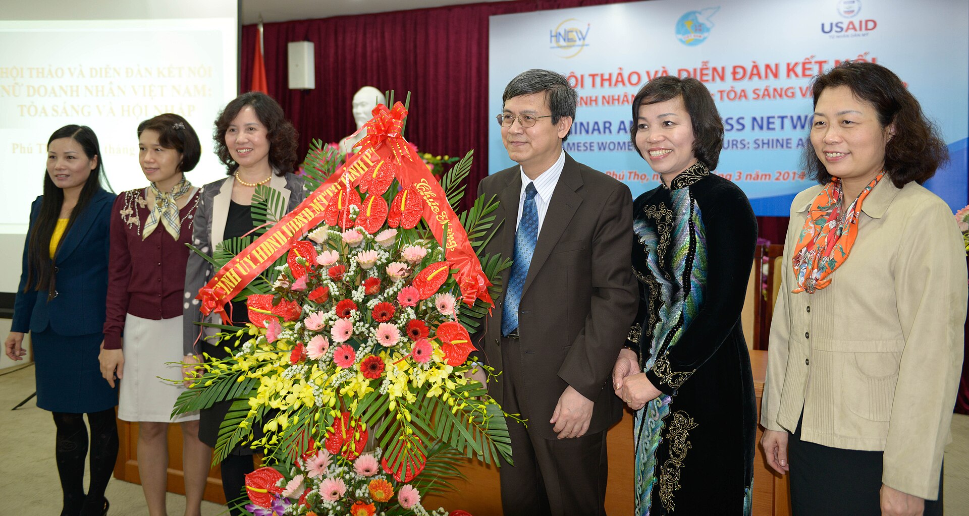 Nữ doanh nhân tham dự hội thảo tại Phú Thọ, Việt Nam, tháng 3/2014. Ảnh: USAID Vietnam.