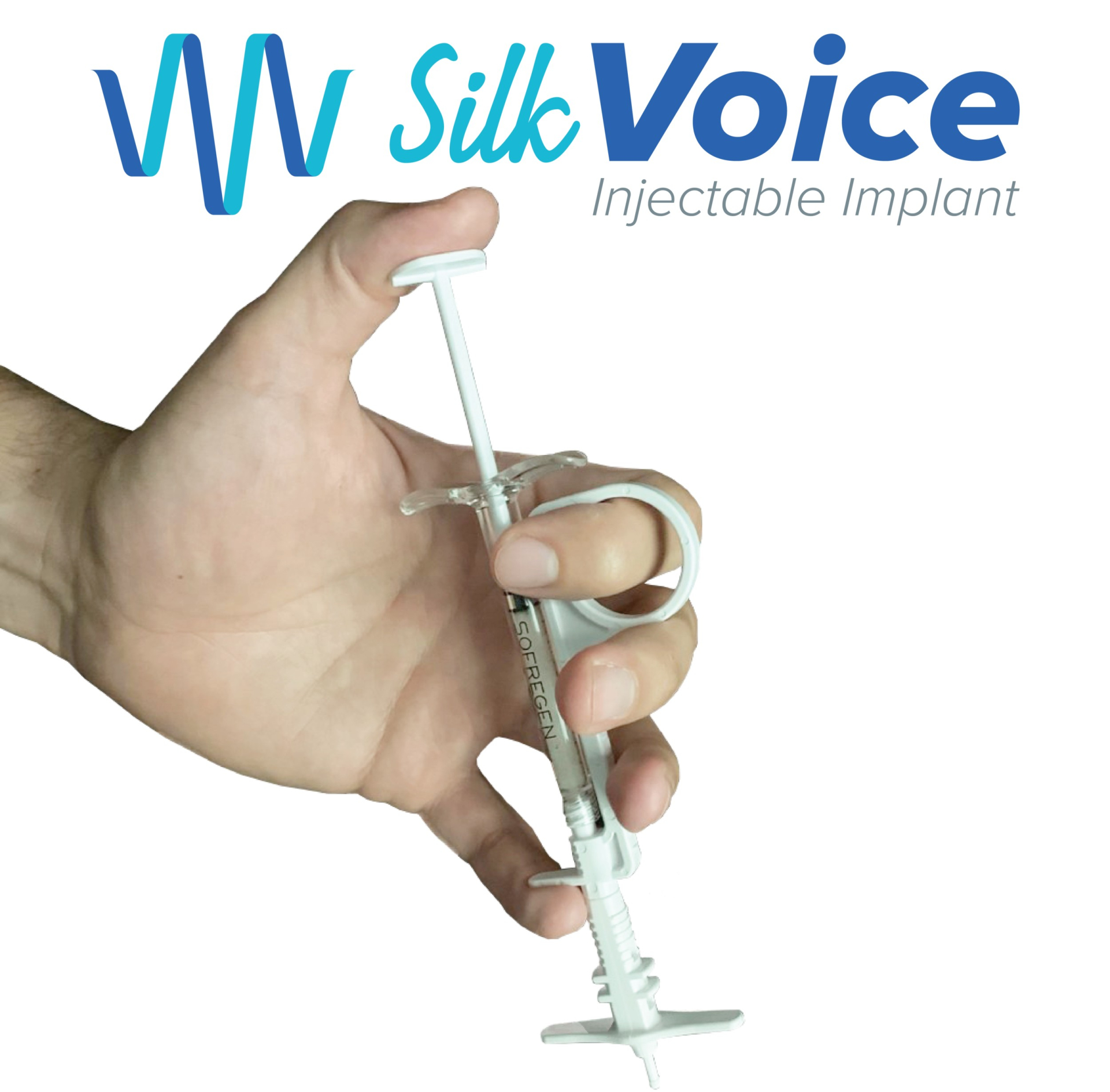Silk Voice sử dụng các hạt fibroin tơ tái sinh trong chất mang axit hyaluronic để làm đầy mô dây thanh. Ảnh minh họa: Sofregen.