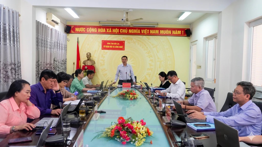 Hội đồng đánh giá, nghiệm thu đề tài quản lý sâu, bệnh hại cây vải theo hướng hữu cơ tại Đắk Lắk ngày 16/6/2026. Ảnh: Bộ KH&CN.