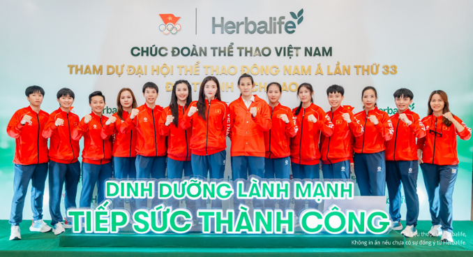 Herbalife Việt Nam đồng hành cùng Ủy ban Olympic Việt Nam tổ chức Lễ Xuất Quân của Đoàn Thể Thao Việt Nam tham dự SEA Games 33