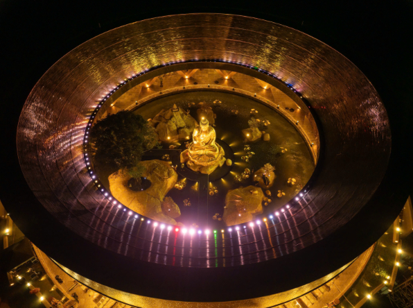 Cận cảnh tôn tượng “Đức Phật đến từ quá khứ” mới an vị tại núi Bà Đen, Tây Ninh