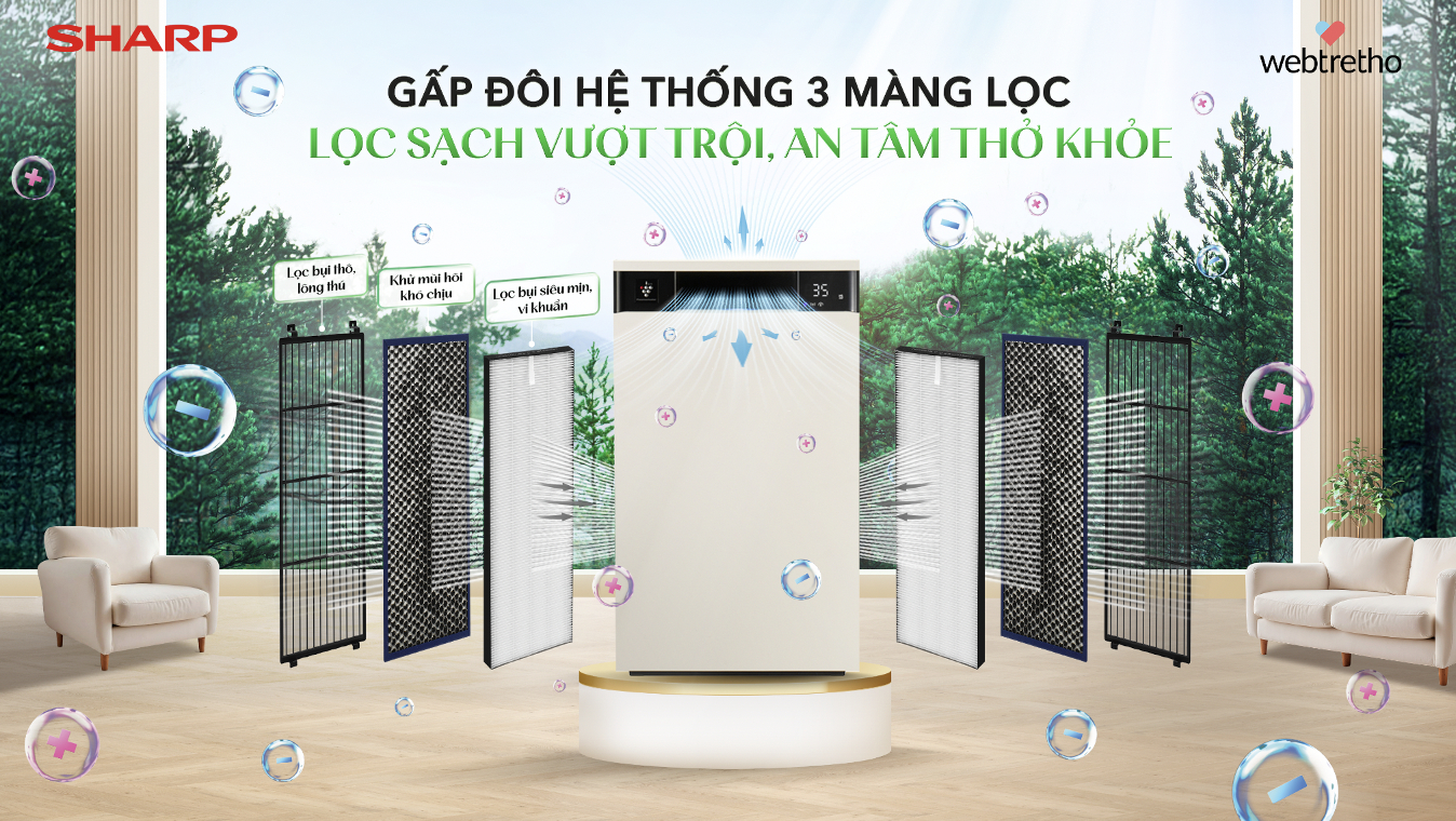 Sản phẩm Sharp được vinh danh Lựa chọn hàng đầu của gia đình, khẳng định vị thế thương hiệu được tin dùng từ cộng đồng gia đình Việt