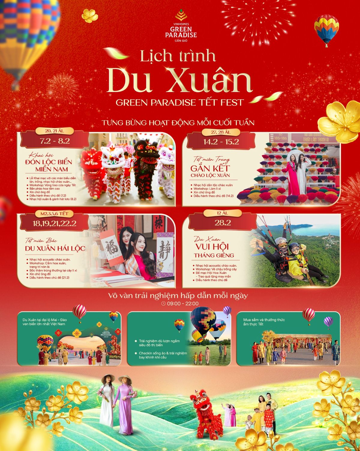 Cần Giờ đón Tết sớm: Hơn 10.000 du khách đổ về khai hội Green Paradise Tet Fest