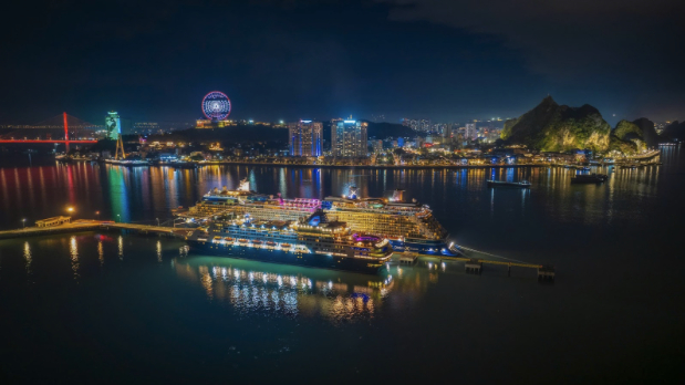 Cảng tàu khách quốc tế Hạ Long đón 90.000 lượt khách quốc tế trong năm 2025. Ảnh: Ánh Dương.