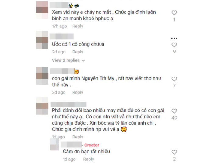 Những lời khen dành cho cả ba mẹ và em bé