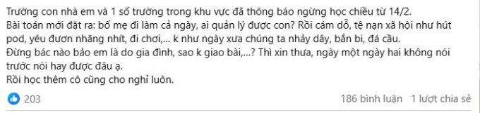   Chia sẻ của phụ huynh  