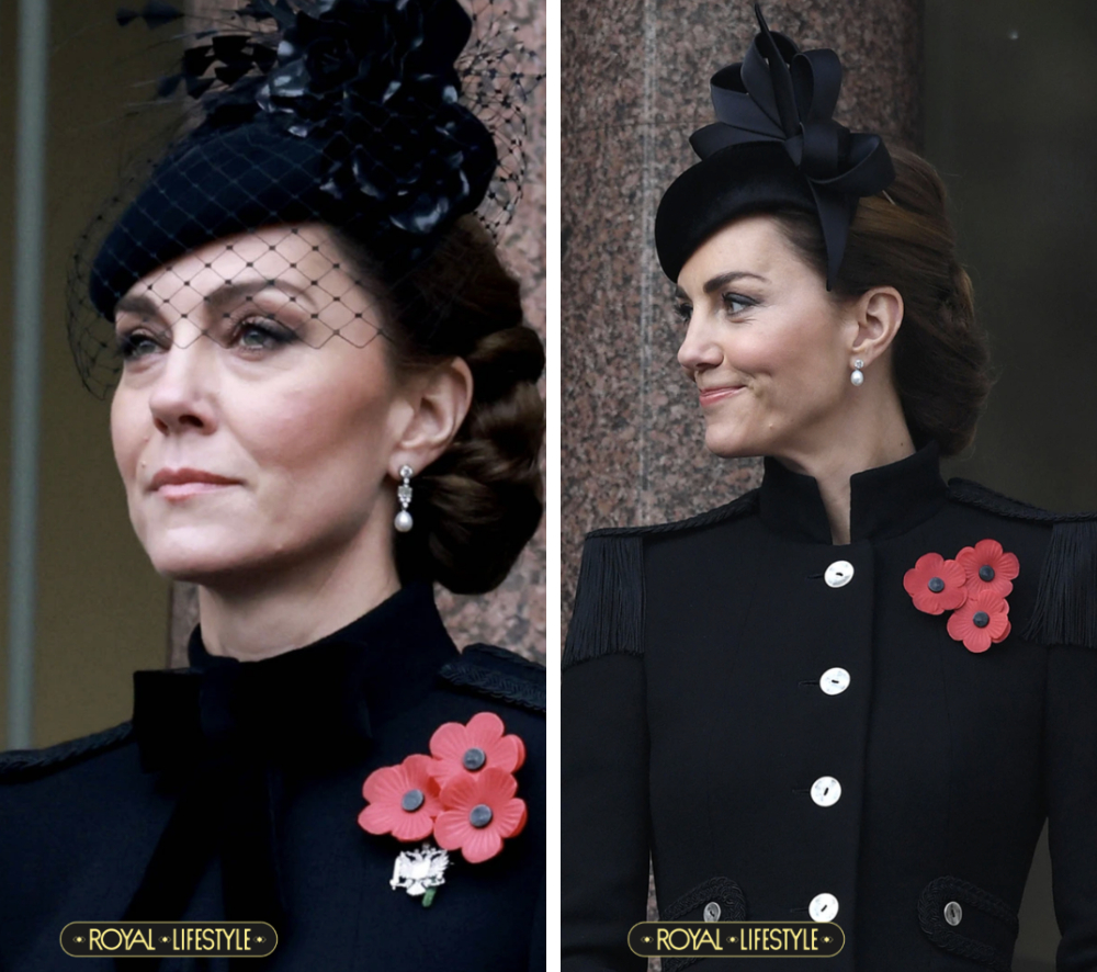 Vì sao Vương phi Kate luôn đeo 3 bông hoa anh túc