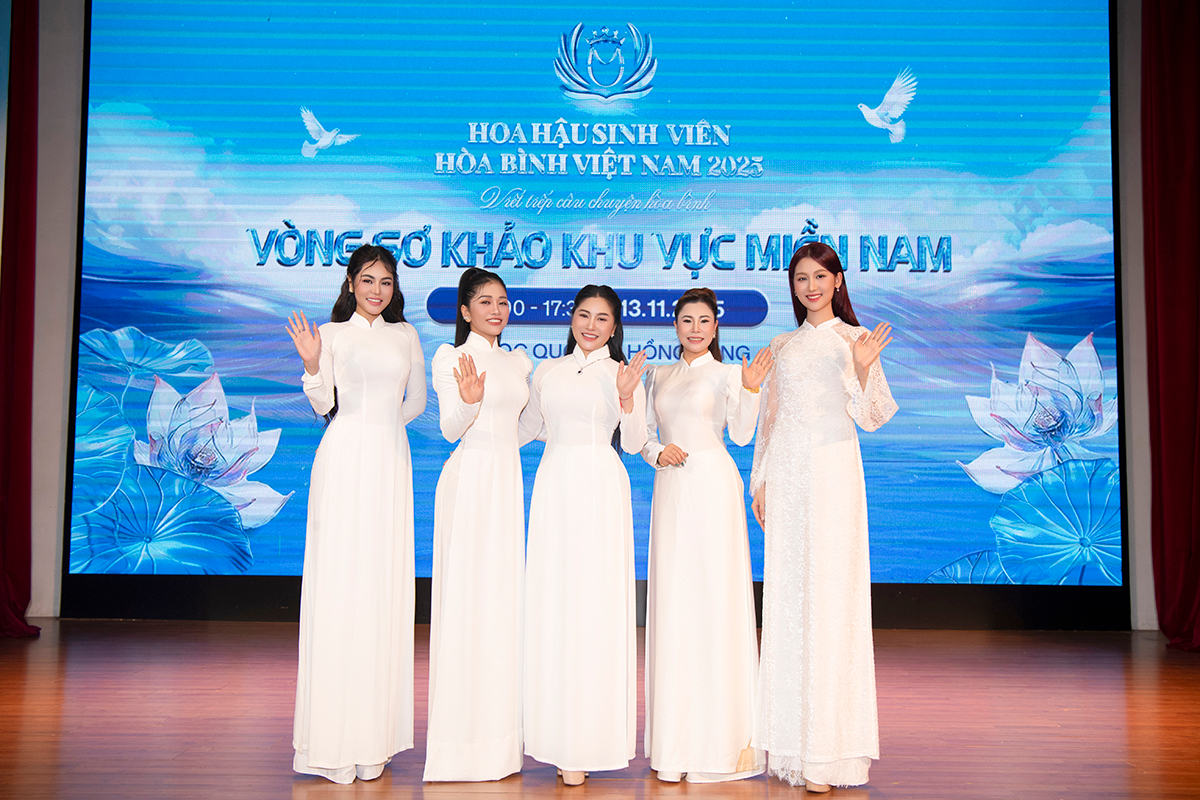 Hoa hậu Quế Anh xuất hiện tại vòng sơ khảo, trực tiếp chọn thí sinh vào bán kết HH Sinh viên Hòa bình Việt Nam 2025