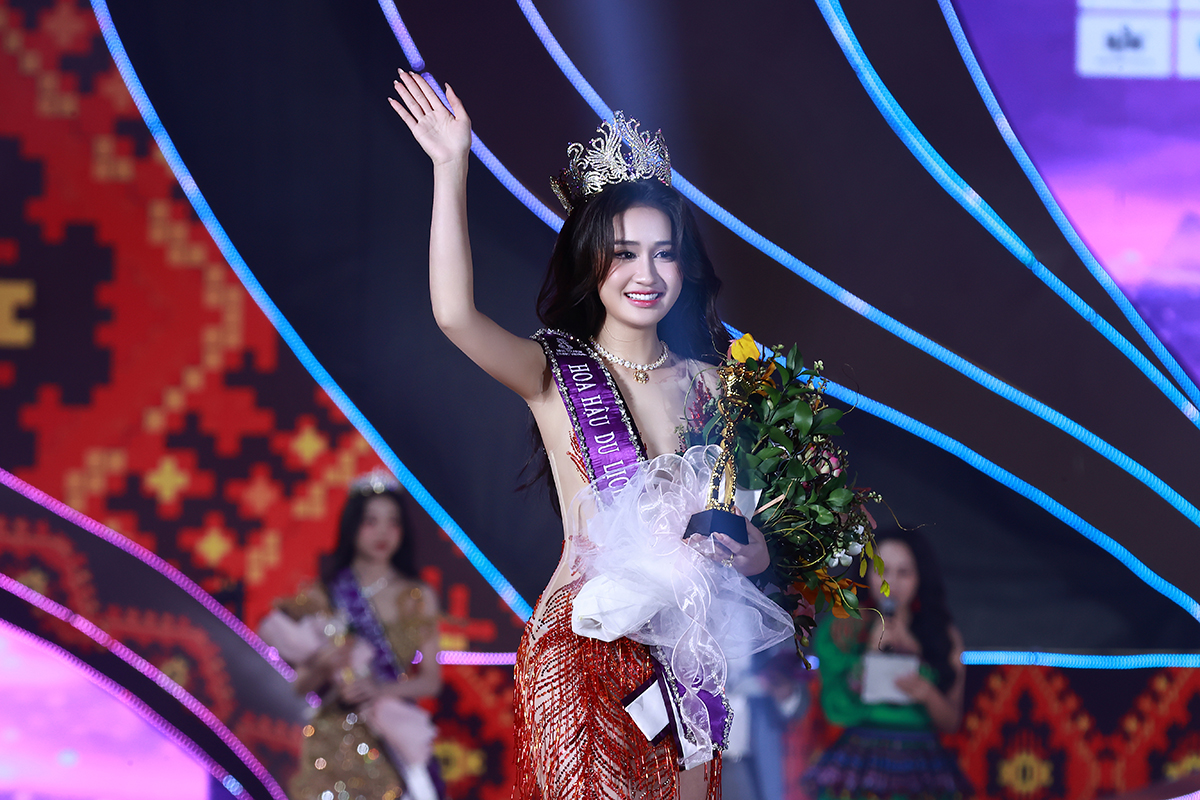 Cận cảnh nhan sắc người đẹp vừa đăng quang Hoa hậu Du lịch Dân tộc Việt Nam 2025 