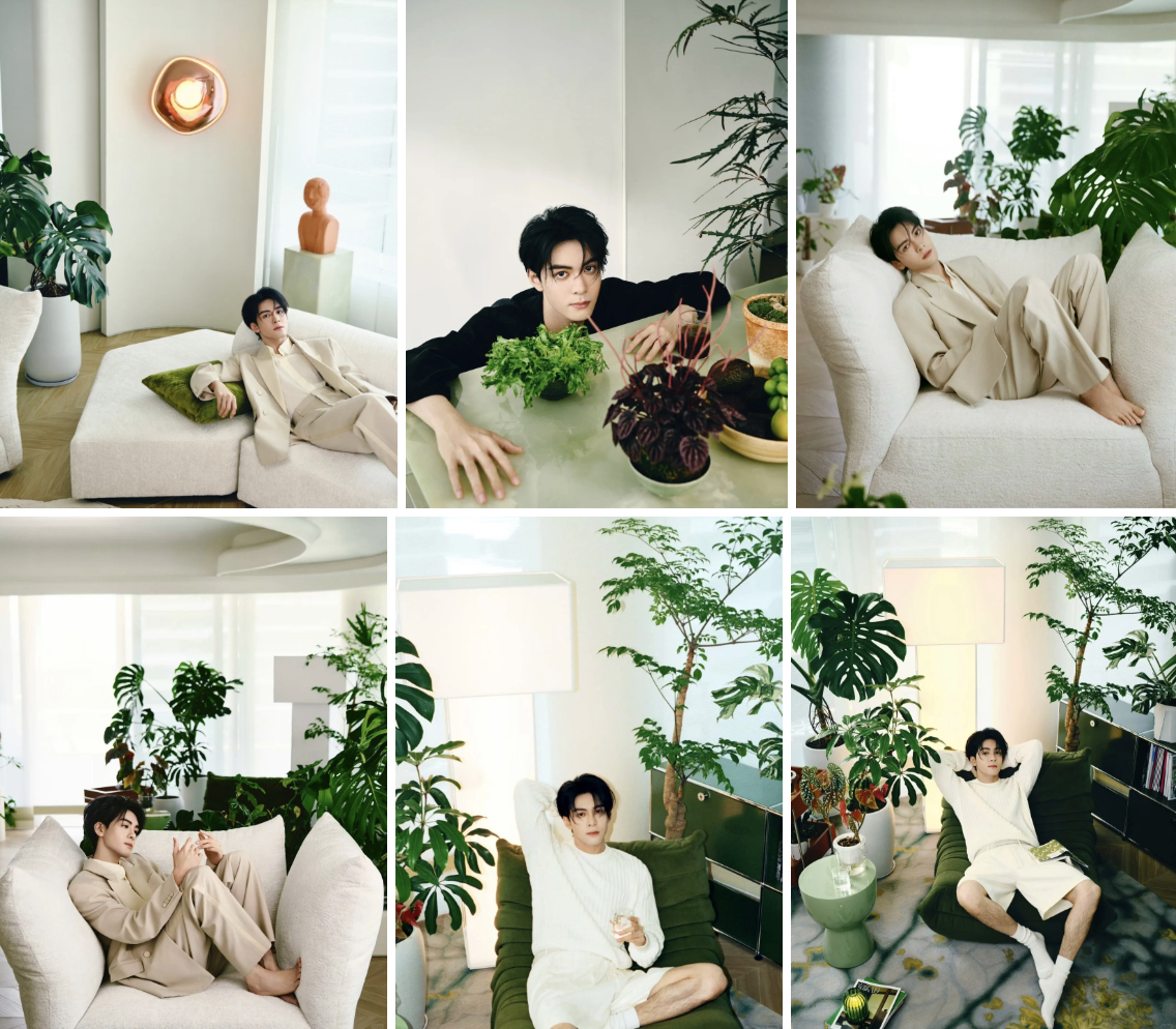 Nhà của thiếu gia Tăng Thuấn Hy: Tổ ấm trắng tối giản, phủ kín cây xanh như một khu vườn chữa lành, ai nhìn cũng muốn dọn về sống chung