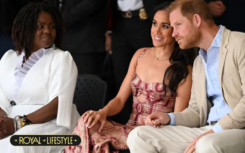 Dạo chơi trong vườn thôi mà Meghan cũng đeo vòng cổ nửa tỷ đồng