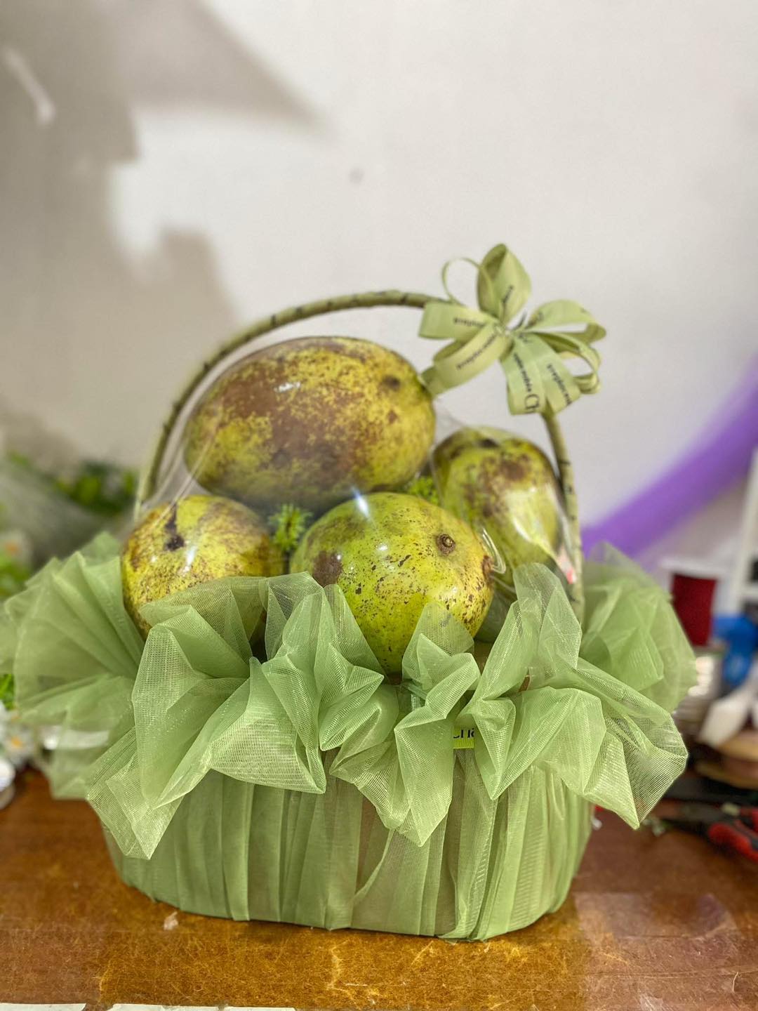 Giỏ xoài gây bão mạng