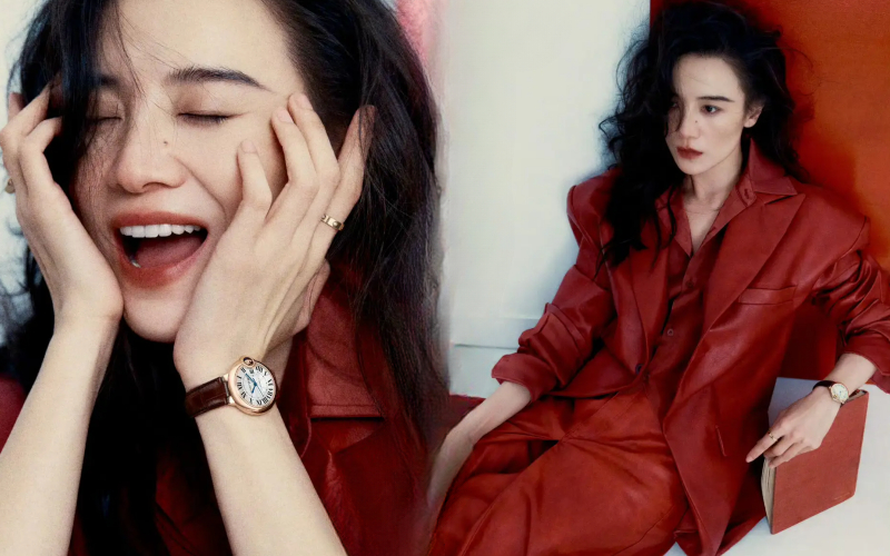 Tống Giai diện áo da màu đỏ xinh “ná thở”: 3 con giáp nên tranh thủ diện màu này trong tháng 12 để kéo hỷ khí, rước may về tay