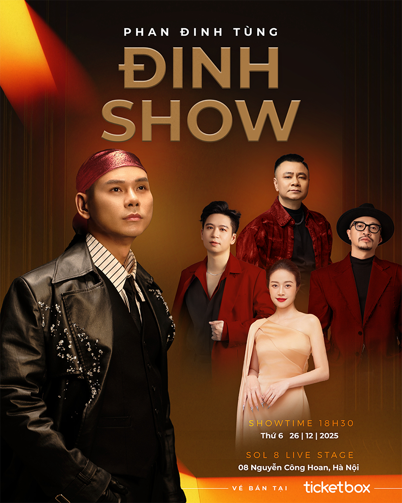 “ĐINH SHOW” mừng sinh nhật 50 của Phan Đinh Tùng: Tự Long, Hà Lê và Đỗ Hoàng Hiệp hội tụ trên sân khấu