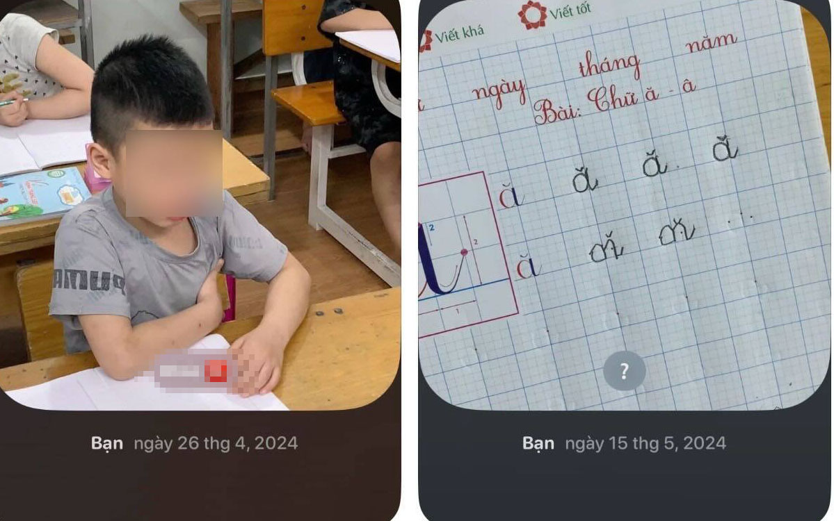 Hình ảnh học sinh bị đưa lên MXH với những lời lẽ không phù hợp