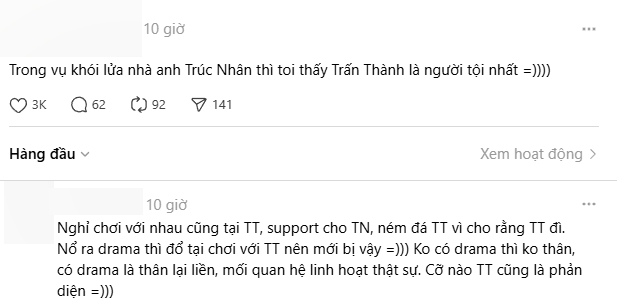 Trúc Nhân vướng ồn ào, Trấn Thành lại bị réo tên: Nghịch lý “chơi cũng dính, không chơi cũng dính”