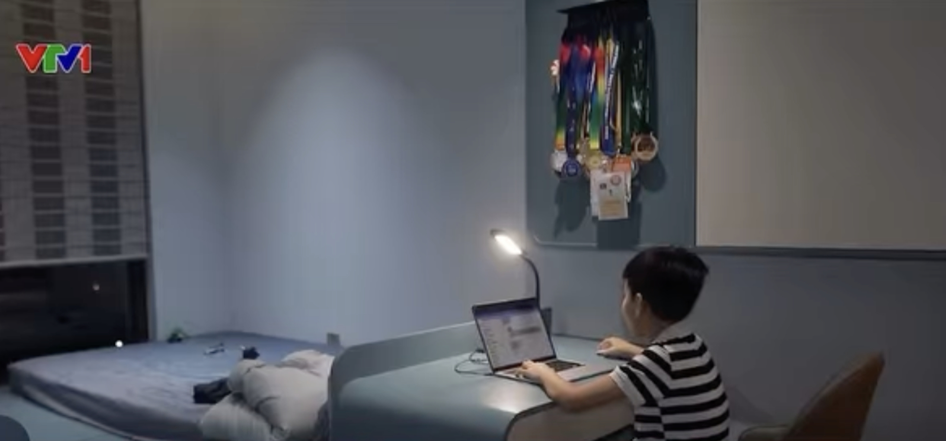 Em Vũ Bảo Nam (Hà Nội) là 1 trong 2 nhân vật trong phóng sự của VTV