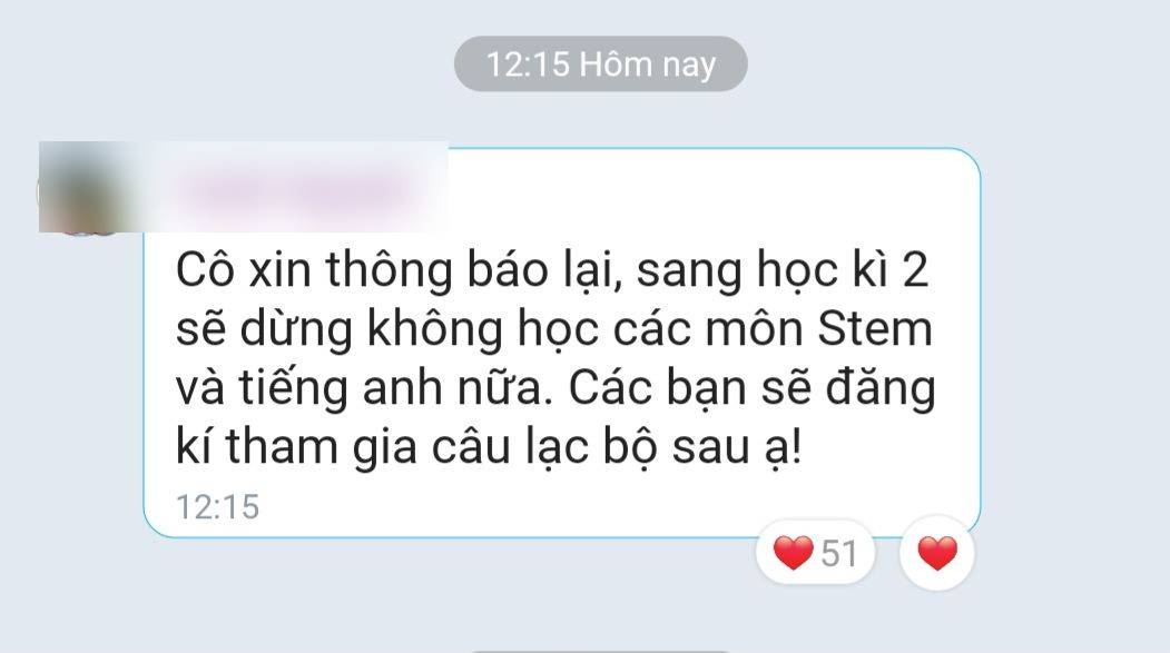 Chỉ vỏn vẹn hai câu ngắn gọn từ giáo viên chủ nhiệm được một phụ huynh TP.HCM chia sẻ nhưng đủ để thổi bùng một cuộc tranh luận kéo dài nhiều ngày trong hội phụ huynh.