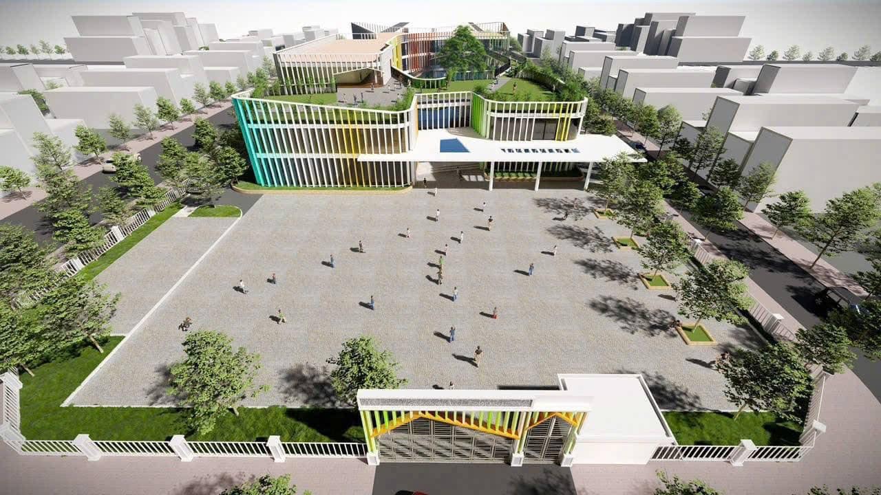 Cận cảnh trường Mầm non công lập mới toanh, vừa đi vào hoạt động năm học này, phụ huynh nhìn ảnh xuýt xoa: Sao mà XỊN THẾ!