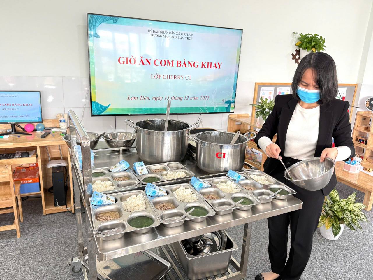 Nhìn cơ sở vật chất HOÀNH TRÁNG, to rộng cỡ này, ai mà nghĩ được: Đây chỉ là một trường mầm non công lập!