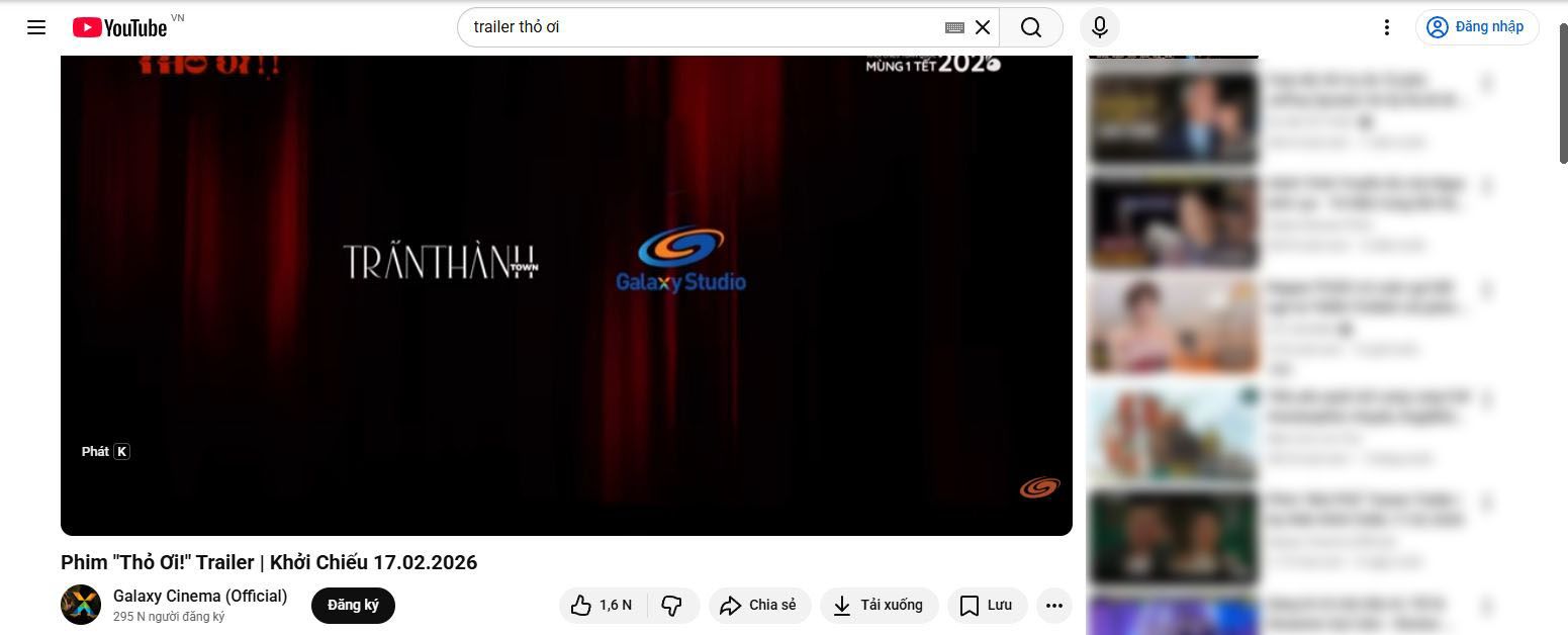 Không cần đăng nhập tài khoản Youtube, xác minh độ tuổi vẫn có thể xem trailer phim 