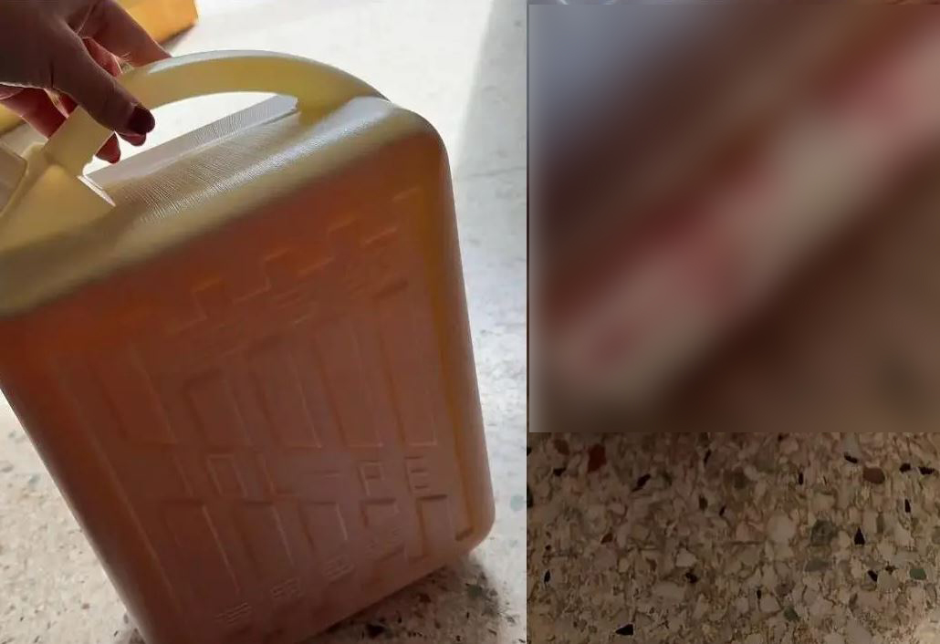 Bọc tiền được người mẹ giấu dưới can dầu ăn