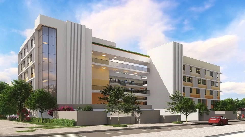 Cuối năm nay, khu Đống Đa, Hà Nội sẽ có 1 trường THPT mới cực XỊN: Diện tích xây dựng hơn 2.000m2, nhìn ảnh phối cảnh mà mê!